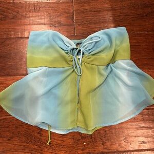 Target Women's Blue and Green Blouse